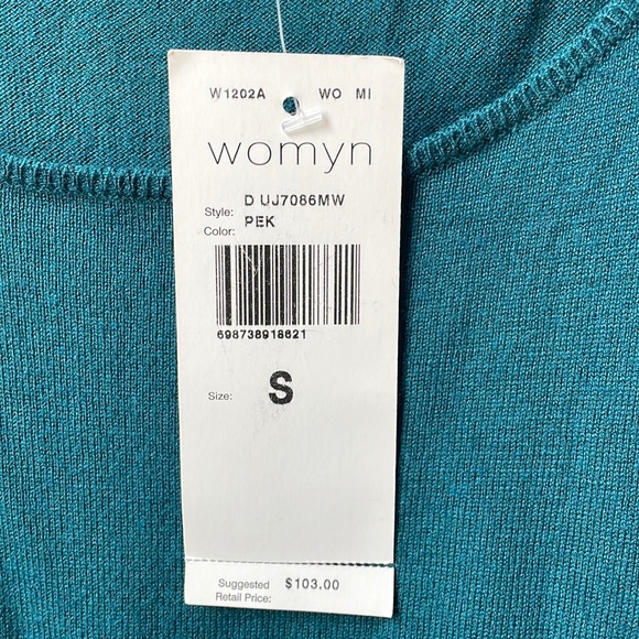 Womyn Knit Camisole in Teal Small NWT - Picture 7 of 7